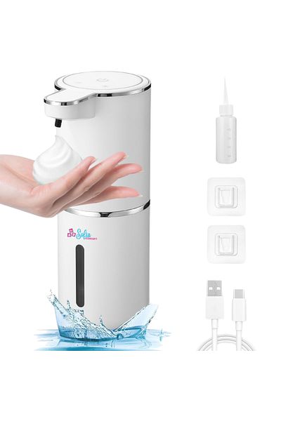 Sofia Concept Sofia CONCEPT® Automatic Liquid Soap Dispenser, Motion Sensor, 4 Levels, IPX5, 800mAh, 380ml, White