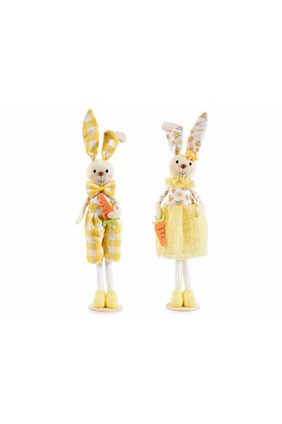 Decorer Set 2 figurine Iepurasi Paste textil 5x29 cm
