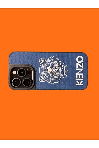 Kenzo Carcasă de telefon compatibilă cu iPhone 15 Pro - Albastră