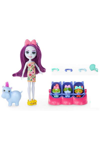 mattel Playset Enchantimals Baby Best Friends - Hedda Hipo & Lake