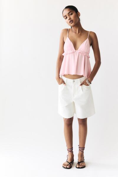 Pull & Bear Ketenli volanlı top