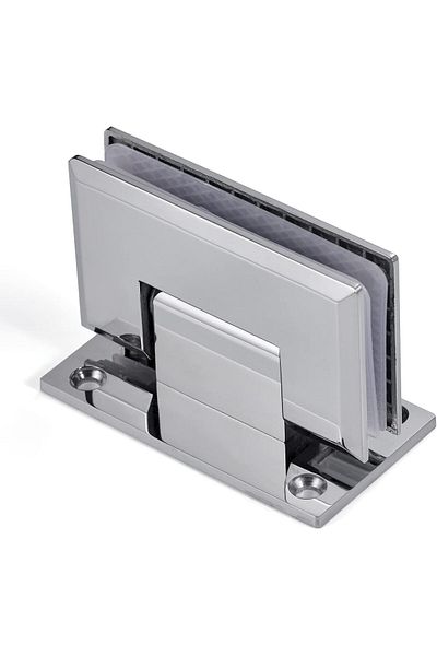GENERAL Ranbo Hypotenuse Heavy Duty 90 Degree Glass Door Cupboard Showcase Cabinet Clamp Frameless Pivot Gla