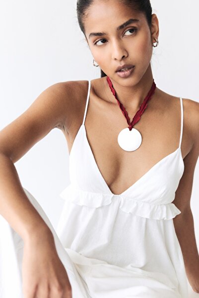 Pull & Bear Ketenli volanlı top