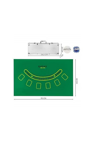 ideal STORE Set de Poker Complex cu 500 de jetoane , Texas Master Lux, Include 2 seturi de carti, 5 zaruri,