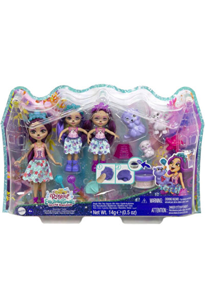 mattel Playset Enchantimals Royal Ocean Kingdom, Ottavia Otter and the family of otters