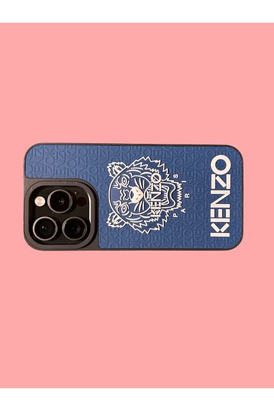 Kenzo Carcasă de telefon compatibilă cu iPhone 13 Pro Max - Albastră