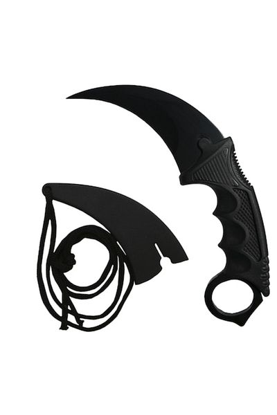 SUPER TRENDS Karambit Knife CS:GO SUPER TRENDS®, Sharp Blade, Sheath Included, Black