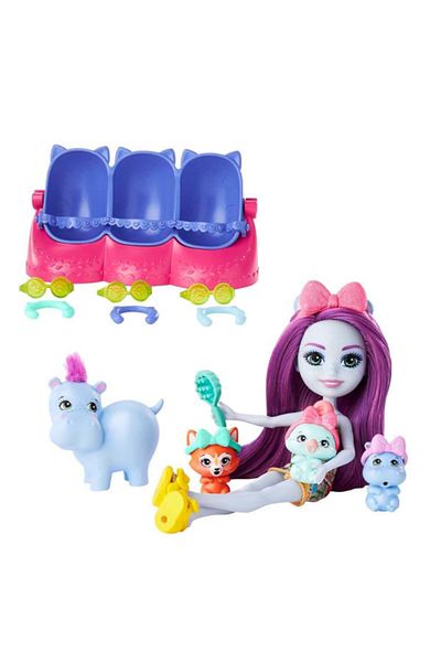 mattel Playset Enchantimals Baby Best Friends - Hedda Hipo & Lake