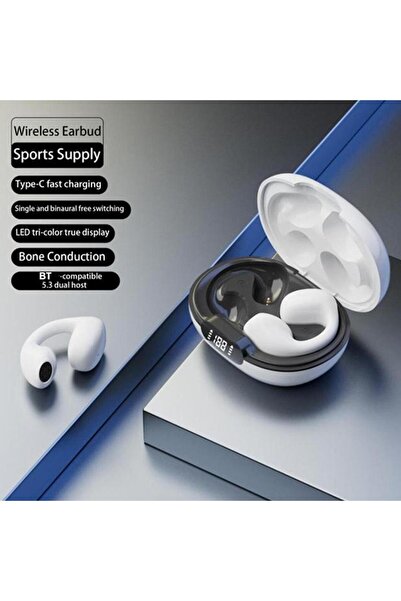 zeevos wireless headphones, Bluetooth 5.3, sports model, ear clip, touch control, HD sound,