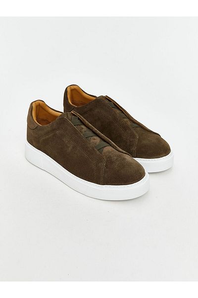 LC Waikiki Lcw Steps Khaki Suede Men's Sports Shoes