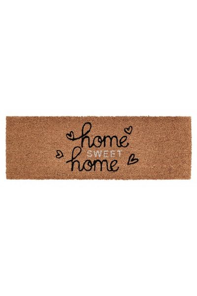 Bizzotto Entrance Mat Natural Black White Home 25x75x1.5 cm