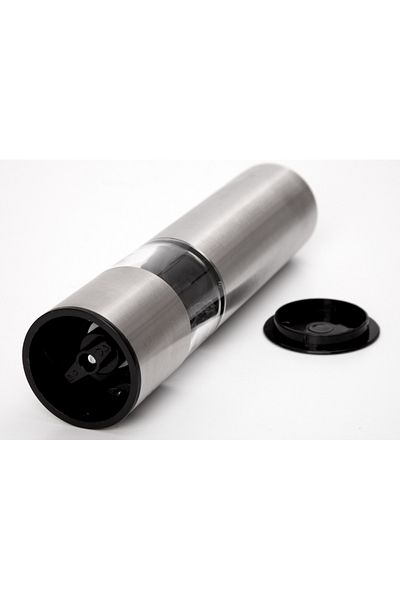 ESPERANZA Electric salt and pepper grinder EKP002 made of stainless steel with transparent storage chambers