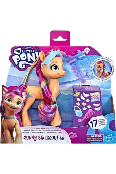 Hasbro My Little Pony - Rainbow Reveal, Sunny Starscout figure with 17 accessories