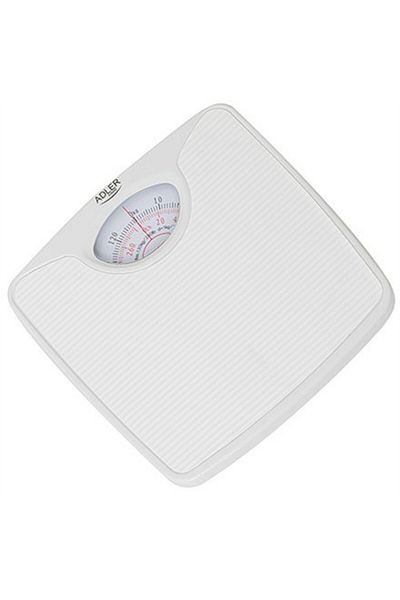 adler Bathroom Scale AD 8151W, Adler, Mechanical, Capacity 130 Kg, White