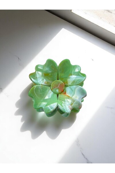 MUTENA Clover Detailed Colored Peg Summer Buckle with Clamp - Clover Peg Buck...