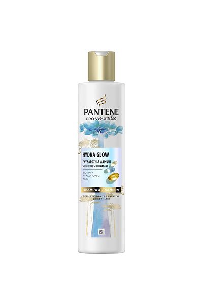 Pantene Sampon Pantene Pro-V Miracles Hydra Glow cu Biotina, pentru par uscat si deshidratat, 250 ml