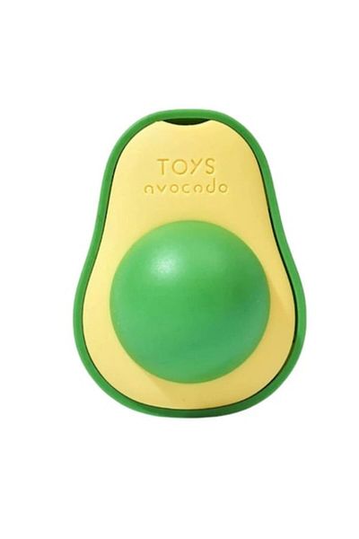 Urban Trends Catnip Ball URBAN TRENDS® Cat Toy, Ball with Adhesive Back, Avocado Yellow