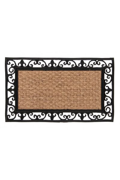 Bizzotto Entrance mat cocos nature black 45x75x0.8 cm