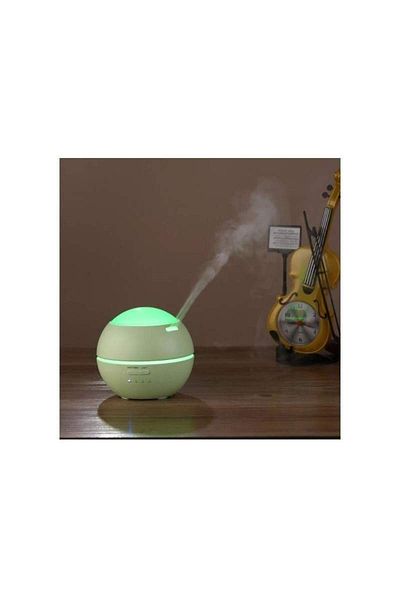 SIKS Umidificator cu ultrasunete ®, proiecție de lumină multicoloră, difuzor de arome, verde
