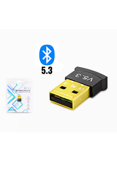 HADRON Bluetooth 5.3 Usb Adaptör - Kablosuz Bluetooth Dongle - Pc & Laptop Uyumlu - Tak Çalıştır