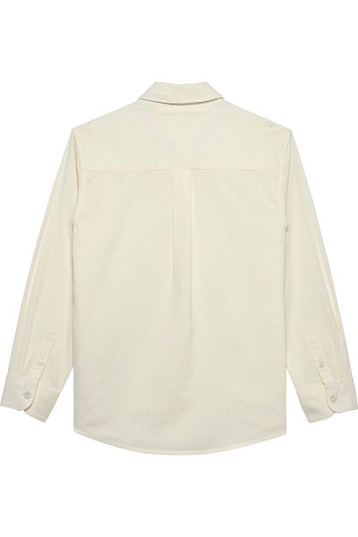 Tommy Hilfiger Boys Ivory Silk Corduroy Shirt