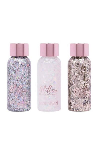 Handaiyan Set of 3 Glitter Gel Face and Body, Handaiyan