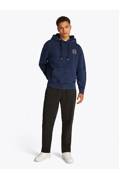 Tommy Hilfiger Male Dark Night Navy Relaxed Best Varsity Hoodie