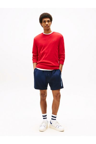 Tommy Hilfiger Tommy Hilfiger Men Dark Night Navy Script Cotton Sweatshort