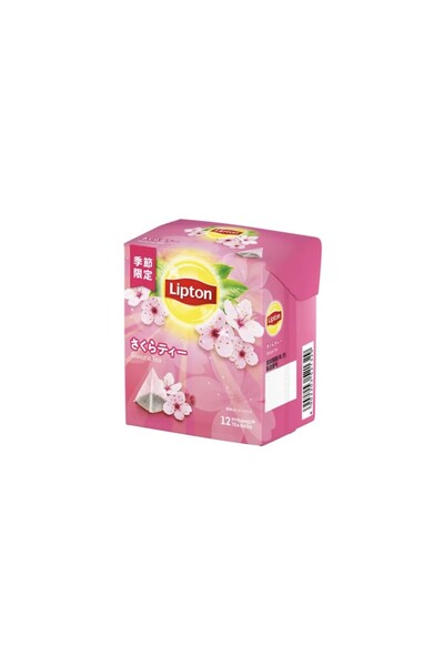Lipton Japanese Sakura Cherry Blossom Flavored Pyramid Tea Bags شاي ليبتون سا...