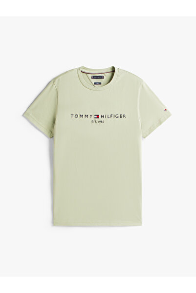 Tommy Hilfiger تي شيرت تومي هيلفيغر رجالي بأكمام قصيرة وشعار Earth Sage