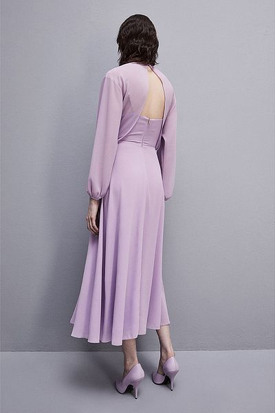 Patrizia Pepe DOUBLE-BREASTED DRESS - PATRIZIA PEPE - LILAC, 40
