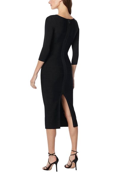 Herve Leger ROCHIE MIDI CASSIC BANDAGE - HERVE LEGER - NEGRU, L