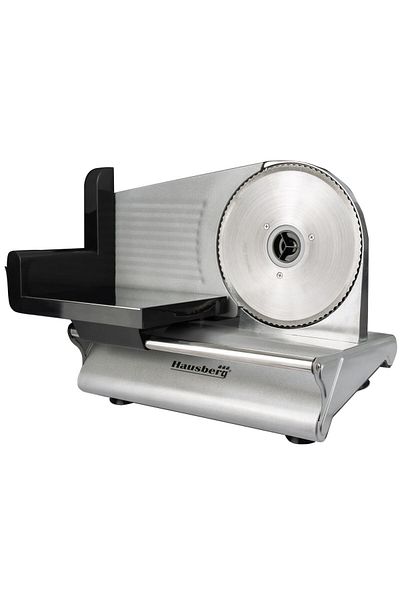 Hausberg Elektrický kráječ Hausberg HB-1135, výkon 250 W, nerezová čepel, nastavitelná tloušťka řezu