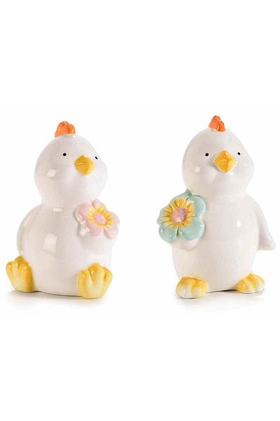 Decorer Set 2 figurine Puisori ceramica 7x7.5x10.5 cm
