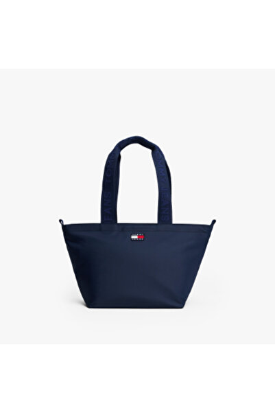 Tommy Hilfiger حقيبة توت صغيرة يومية من تومي هيلفيغر للنساء - لون أزرق داكن