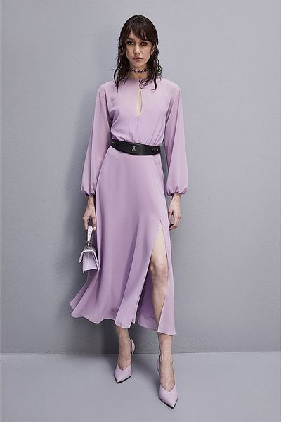 Patrizia Pepe DOUBLE-BREASTED DRESS - PATRIZIA PEPE - LILAC, 40