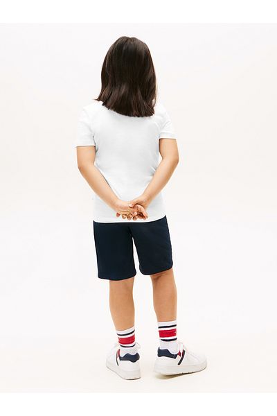 Tommy Hilfiger Tommy Hilfiger Boys White Graphic Print Short Sleeve T-Shirt