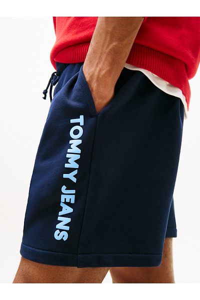 Tommy Hilfiger Tommy Hilfiger Men Dark Night Navy Script Cotton Sweatshort