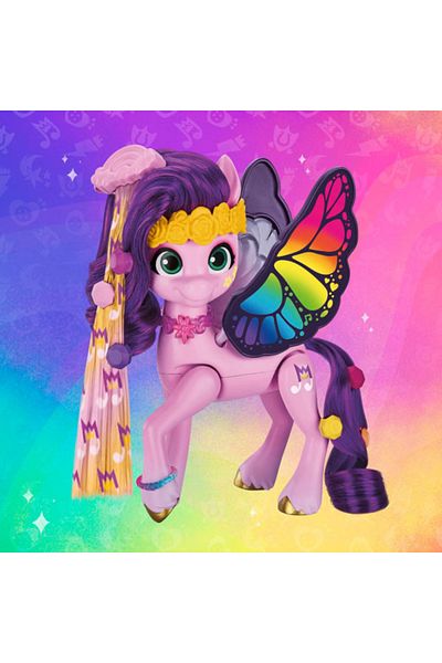 Hasbro My Little Pony, Princess Petals, Style of The Day figurine with 16 accessories