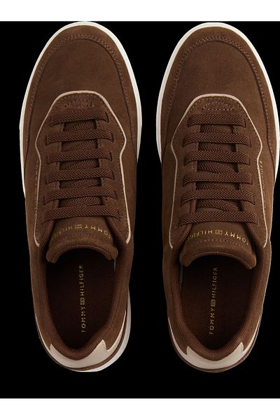 Tommy Hilfiger Women Legacy Brown Casual Suede Low Top Sneakers