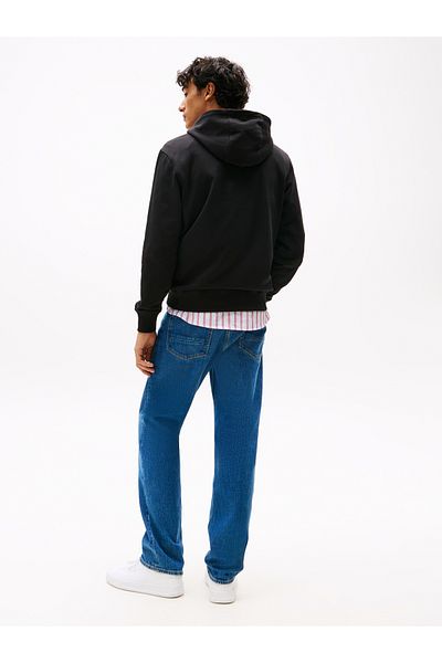 Tommy Hilfiger Male Black Brand Love Hilfiger Hoodie
