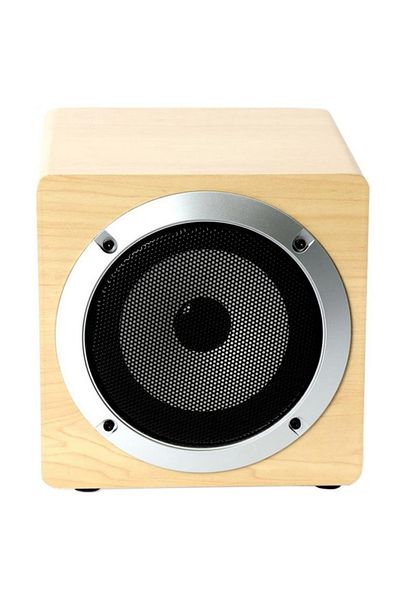 Omega Omega 4 Inch 5w Portable Bluetooth Speaker, Wood, Brown