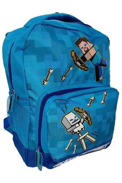MINECRAFT Steve & Skeleton Kindergarten Backpack, 35 x 25 x 12 cm, Multicolor