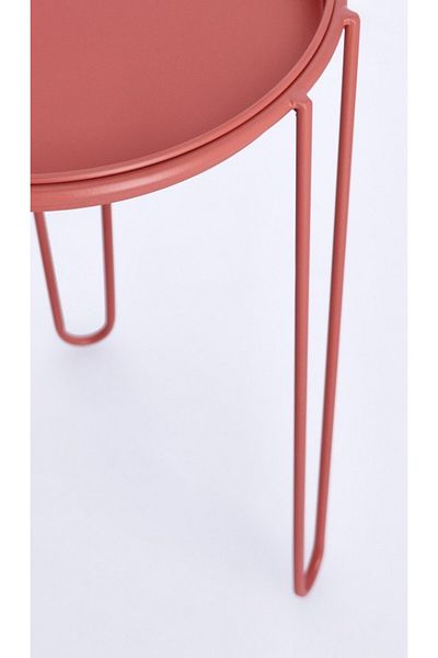Bizzotto Set 3 suporturi flori otel roz somon Madelyn 23.5x30 cm, 28.5x40 cm, 33.5x50 cm