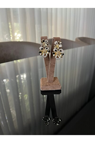 CHI COLLECTION Çiçekli Xuping Gold Çelik Küpe