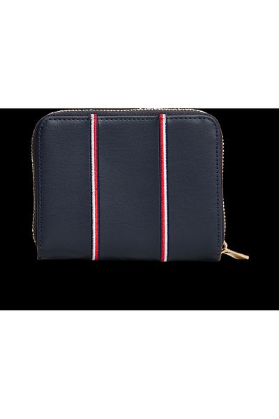 Tommy Hilfiger Women Space Blue Corp Icon Med Flap Zip Around Wallet