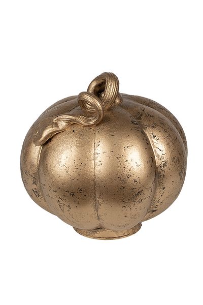 Clayre & Eef Decorative Glass Pumpkin Copper 15x15 cm
