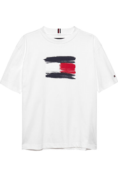 Tommy Hilfiger Tommy Hilfiger Boys White Flag Archive Short Sleeve T-Shirt