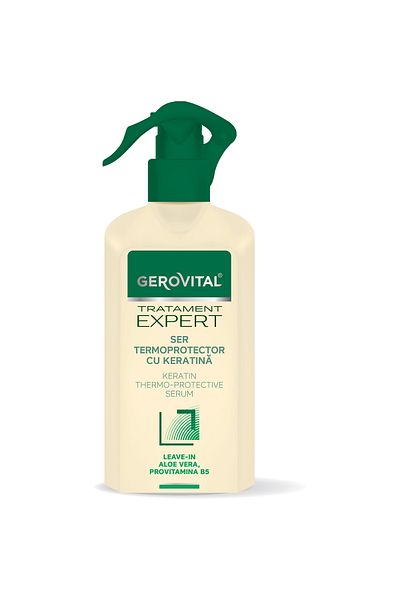 GEROVITAL Ser Gerovital Tratament Expert termoprotector cu keratina, 150 ml