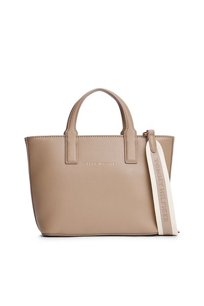 Tommy Hilfiger Tommy Hilfiger Women Coastal Taupe Logotape Mini Tote